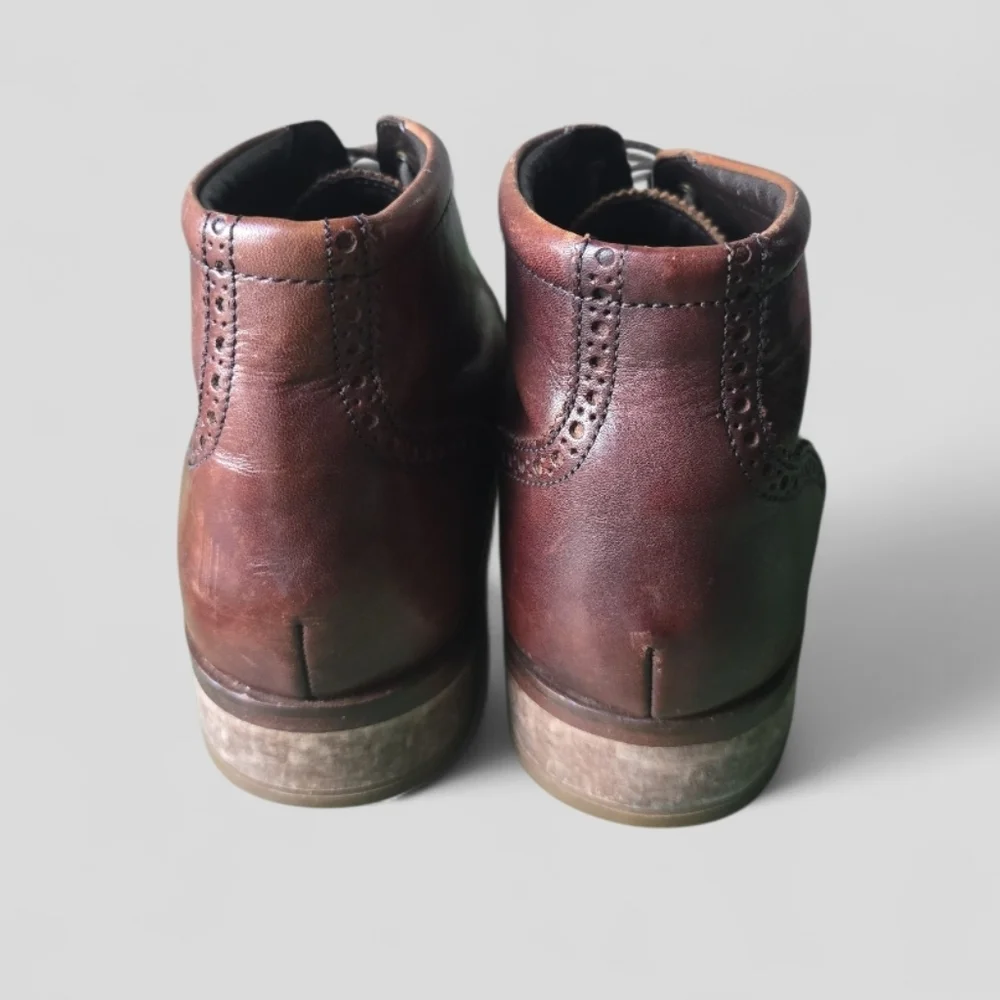 Cole Haan Liam Chukka Il Men's Wingtip Leather Ankle Boots Brogue Lace
